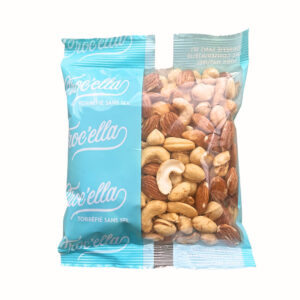 Amandes, pistaches, noisettes, noix de cajou grillées sans sel en sachet de 250gr
